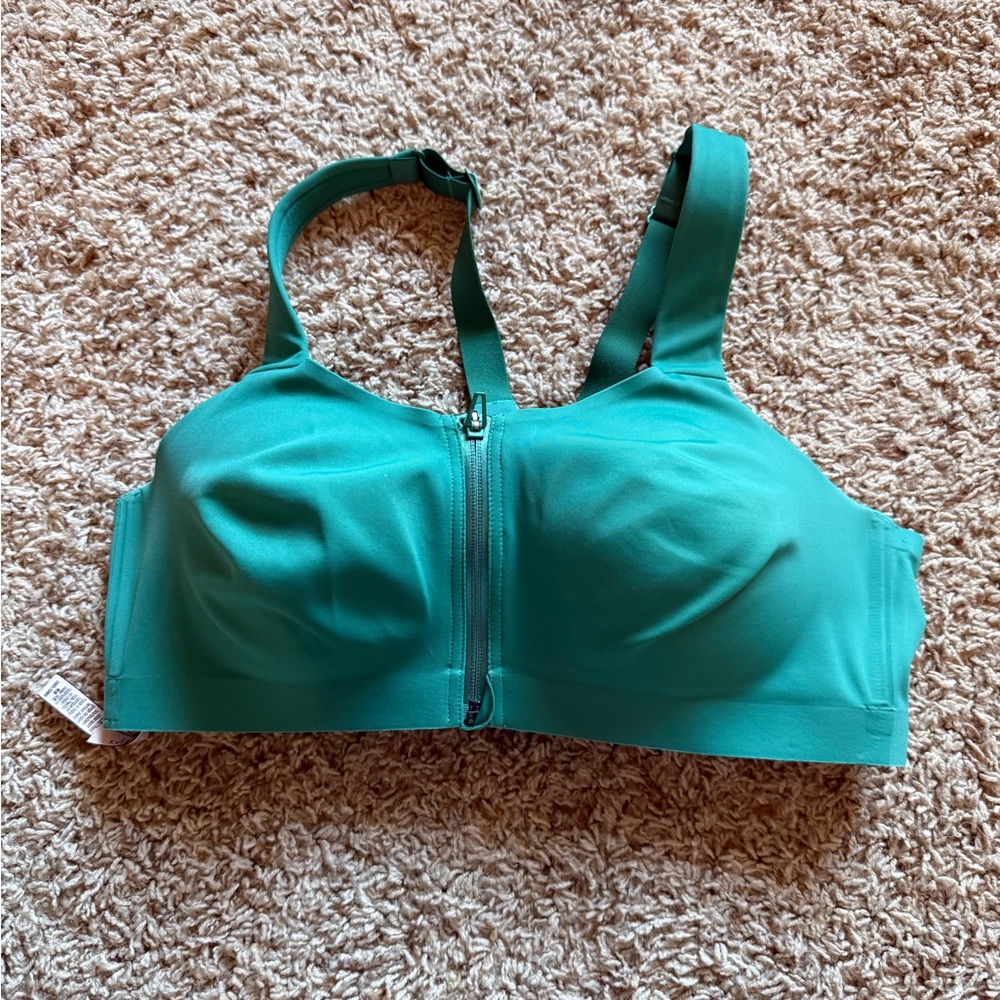 Victoria's Secret Green Sports Bra with Zipper